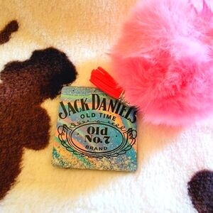 Jack Dainels Pom Pom Tassel Keychain